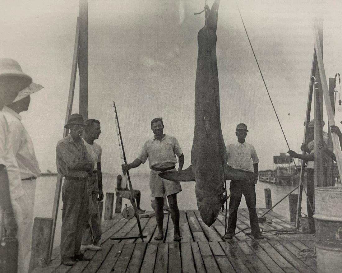 Ernest Hemingway - Posed with a Mako Shark (1 of 1)