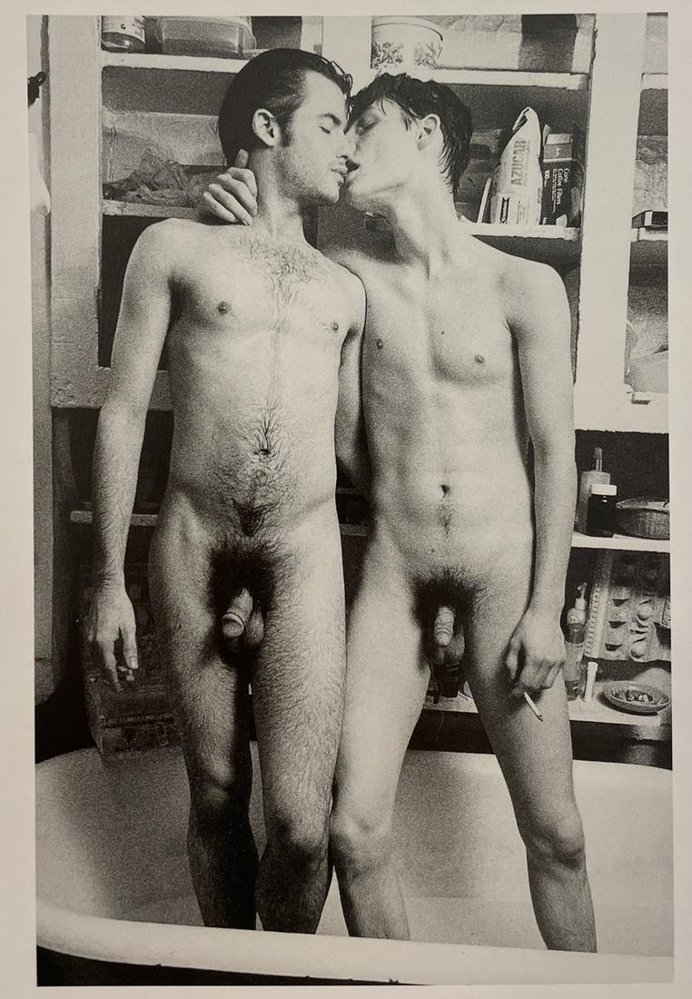 Terry Richardson - Male Nude, Undated: TERRY RICHARDSON Brian and Christian in Tub, Undated Print in Colors 4 1/2" x 6 1/2"