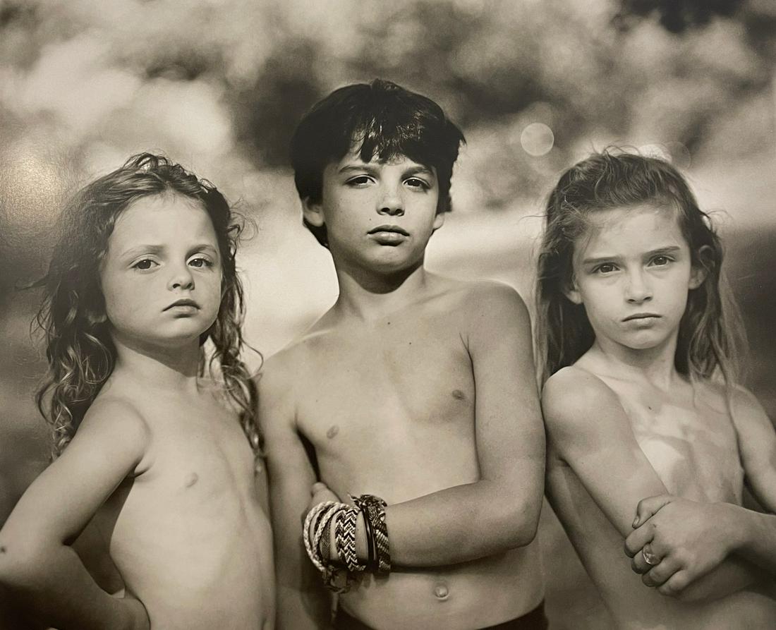 Sally Mann - Emmett, Jessie, and Virginia, 1989: SALLY MANN (B. 1951) Emmett, Jessie, and Virginia, 1989 Print in Colors 9 3/4" x 8 1/4" Sally Mann is an American photographer known for her black-and-white portraits of her family and documentation o