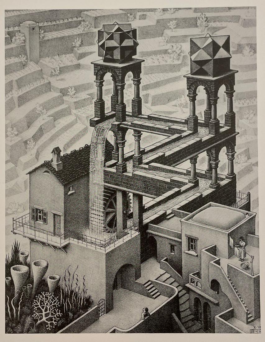 M.C. Escher - Waterfall, 1961 (1 of 1)