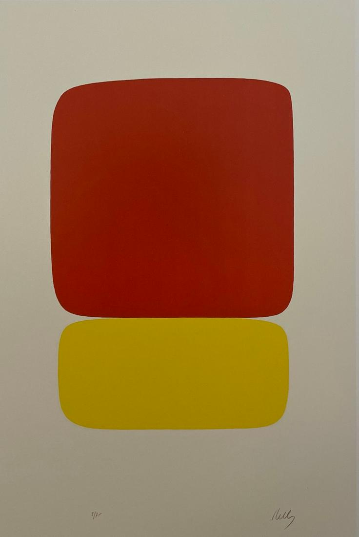 Ellsworth Kelly - Red Over Yellow, 1964 - Signed in the Plate (1 of 2)
