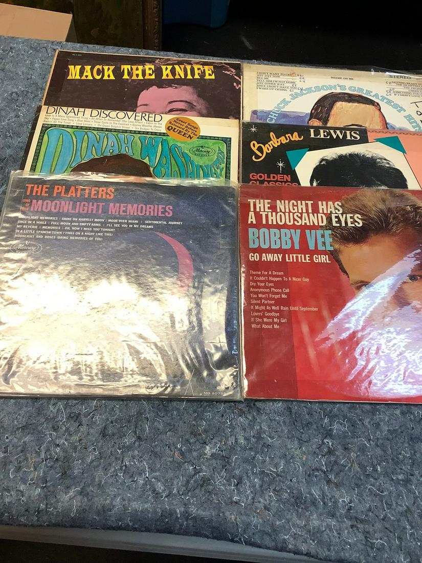 Lot of Albums from the 50's including Chuck Jackson, The Platters, Dinah Washington, Barbara Lewis: Lot of Albums from the 50's including Chuck Jackson, The Platters, Dinah Washington, Barbara Lewis and More