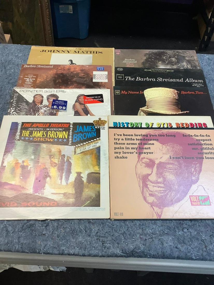 Lot of Albums including Barbara Streisand, James Brown, Pointer Sisters, Otis Redding and More (1 of 1)