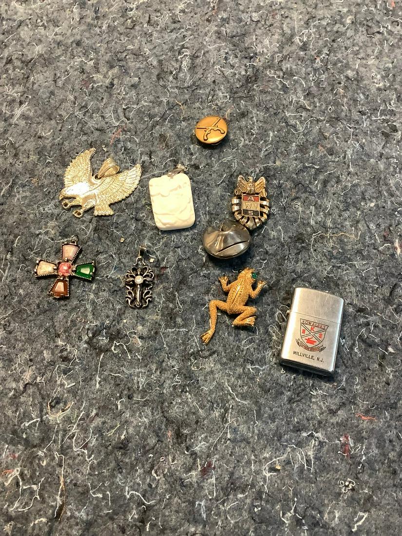 Lot of Costume Charms, Pins, Lighter and More (1 of 1)