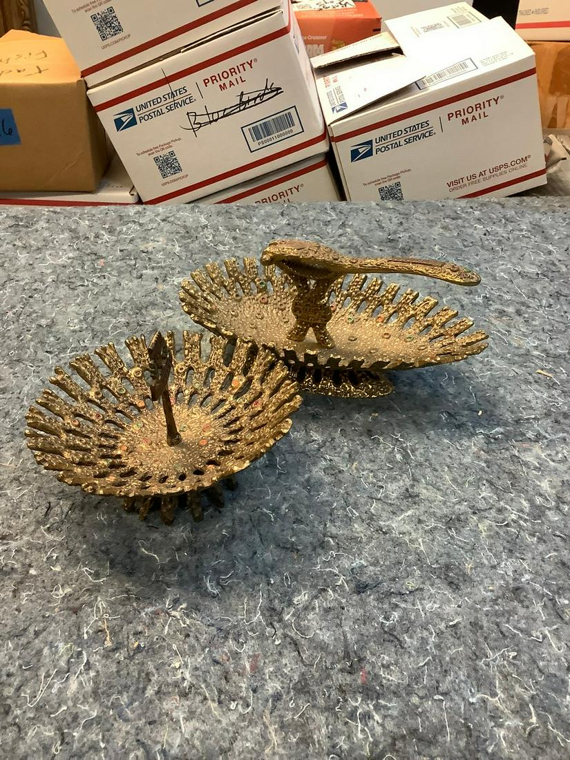 Brass Israel Nut Cracker and Holder 8 in. (1 of 1)