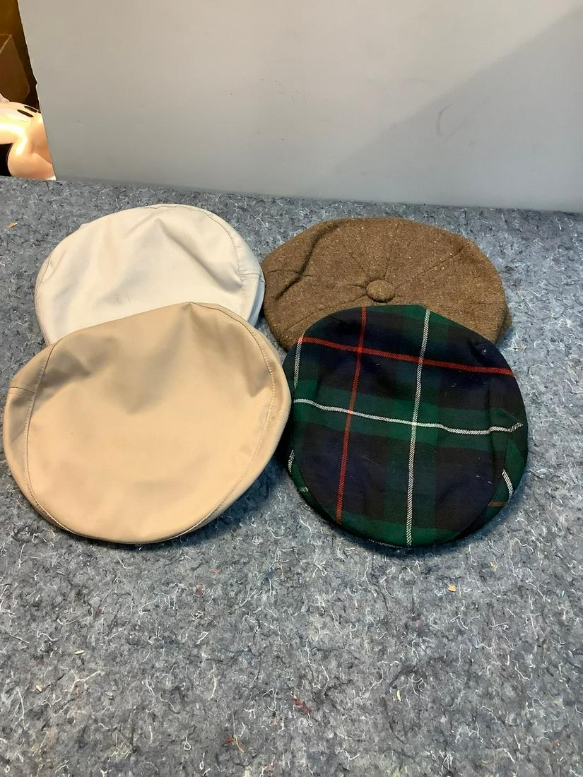 Lot of Four Flat Cap Hats (1 of 1)