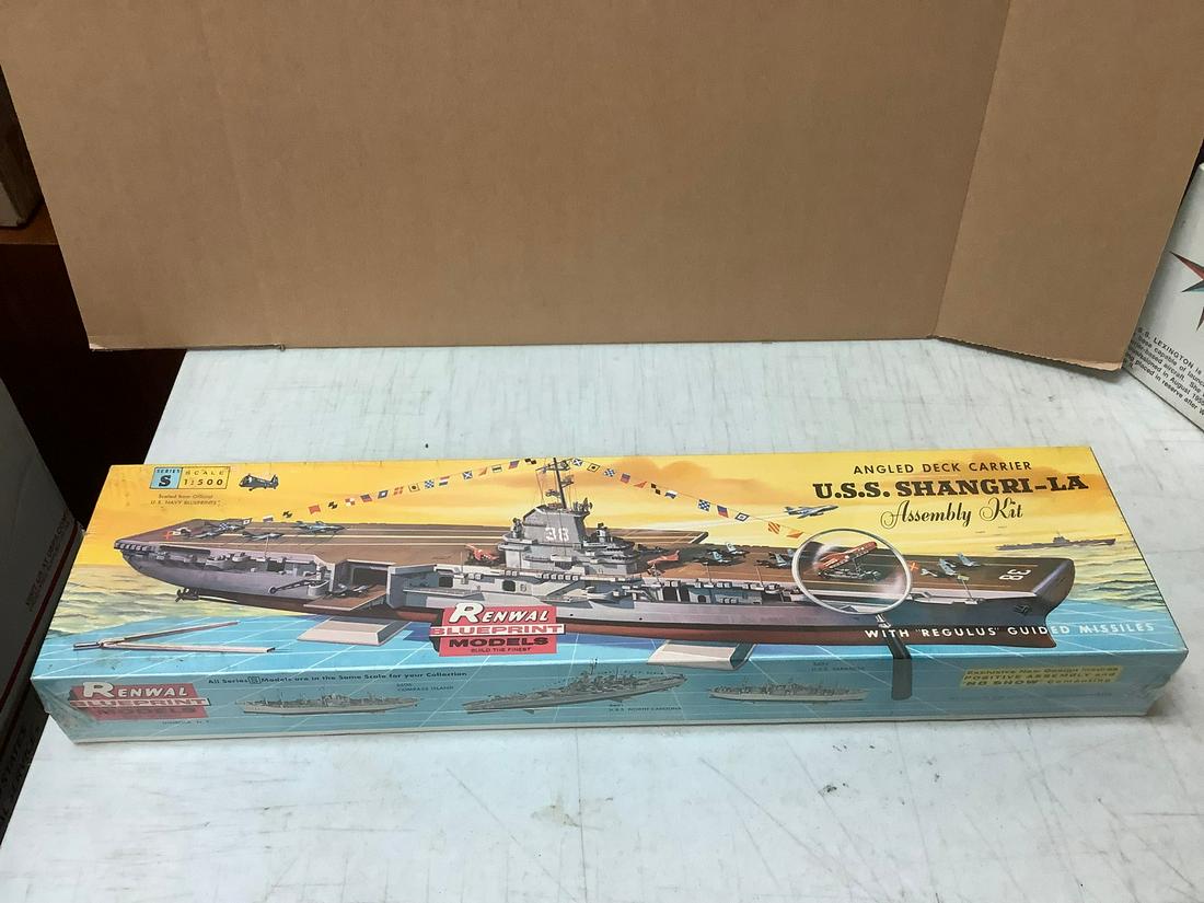 Sealed Angled Deck Carrier U.S.S. Shangri-La  Assembly Kit 1:500 Scale (1 of 1)