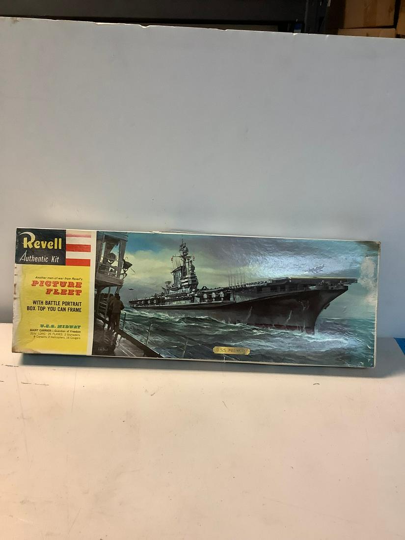 Complete 1960 Revell U.S.S. Midway Authentic Kit: Complete 1960 Revell U.S.S. Midway Authentic Kit
