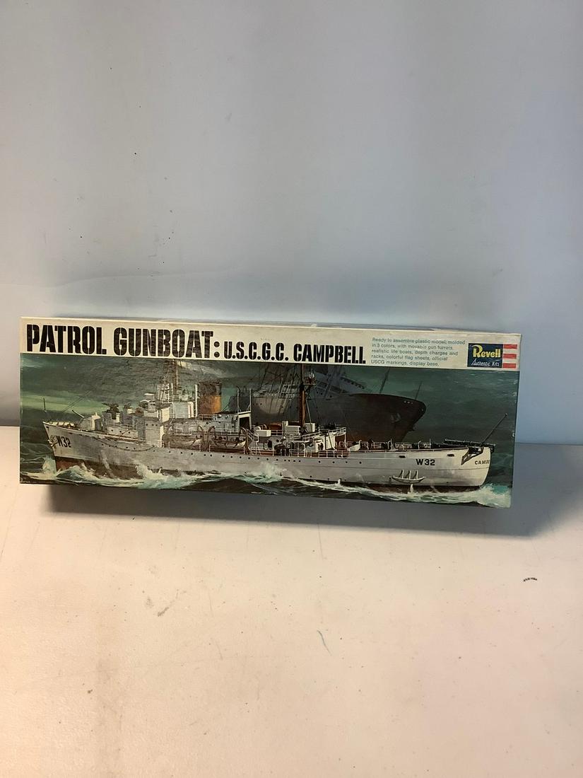 Complete 1966 Revell Patrol Gunboat: U.S.C.G.C. Campbell: Complete 1966 Revell Patrol Gunboat: U.S.C.G.C. Campbell