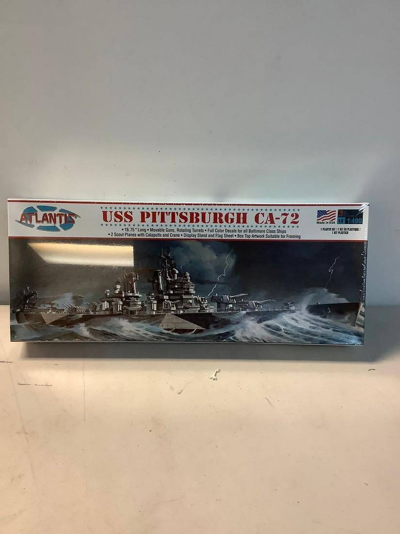 Sealed 2019 Atlantis USS Pittsburg Havy Cruiser CA-72 1:490: Sealed 2019 Atlantis USS Pittsburg Havy Cruiser CA-72 1:490
