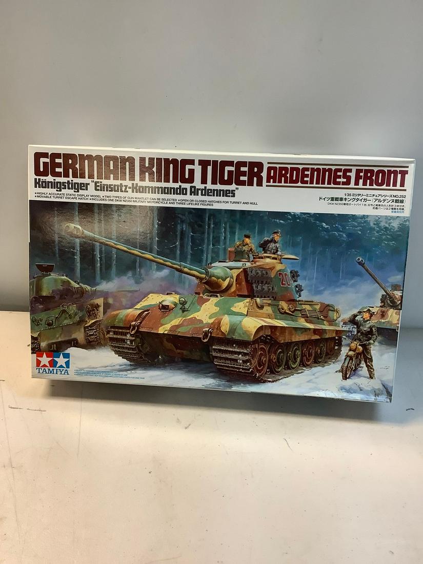 Complete 2002 Tamiya German King Tiger Ardennes Front Model Kit (1 of 1)
