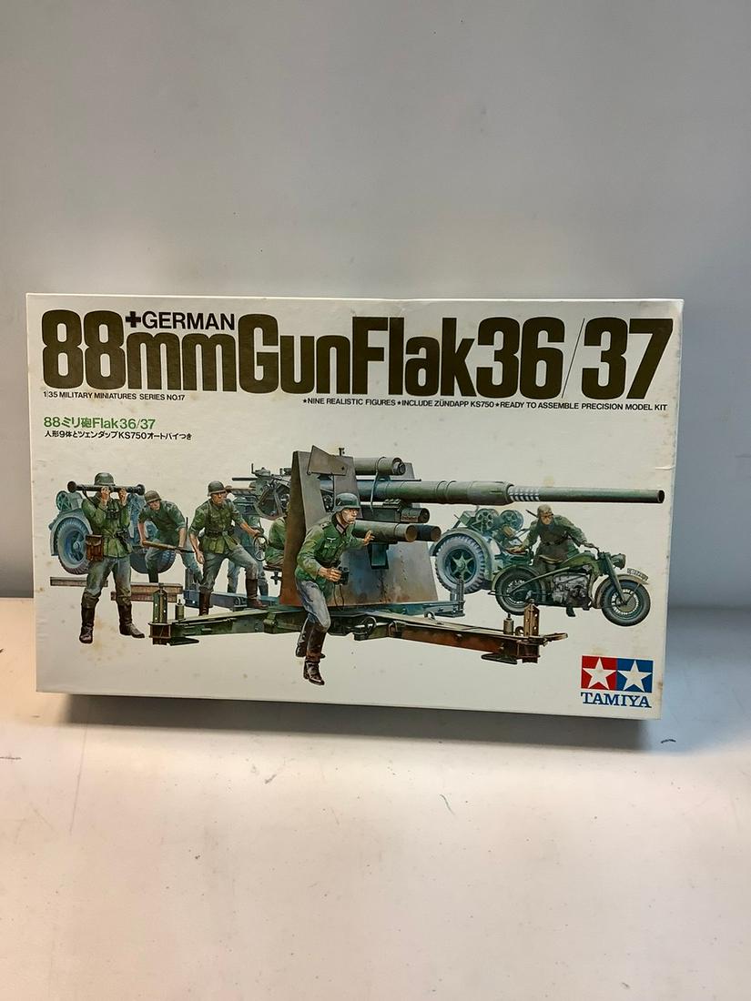 Complete Tamiya German 88 mm GunFlak 36/37 1/35 Military Miniatures Series No. 17: Complete Tamiya German 88 mm GunFlak 36/37 1/35 Military Miniatures Series No. 17