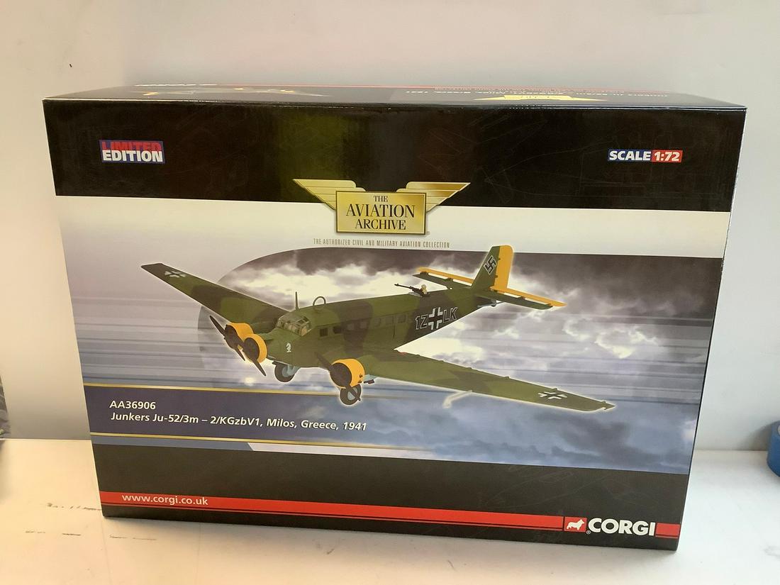 Complete Corgi Limited Edition The Aviation Archive AA36906 Junkers Ju52/3m 1/72 Scale (1 of 1)