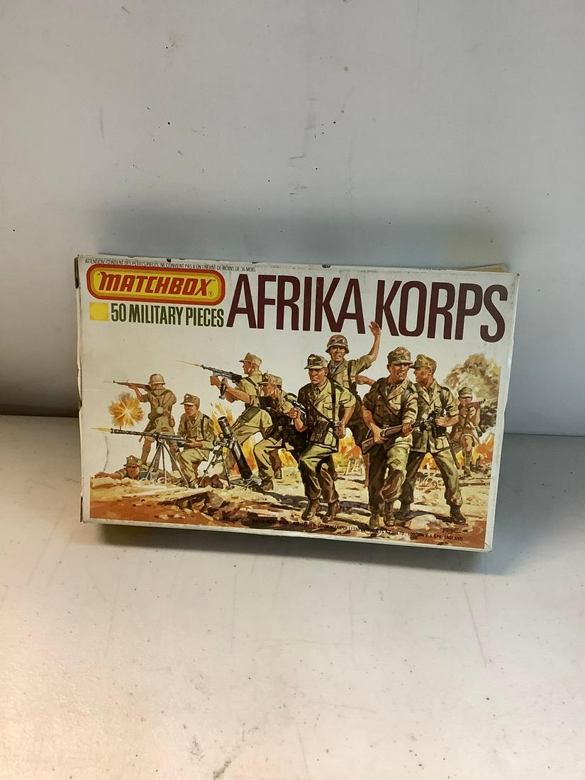 Complete Matchbox Afrika Korps 50 Military Pieces: Complete Matchbox Afrika Korps 50 Military Pieces