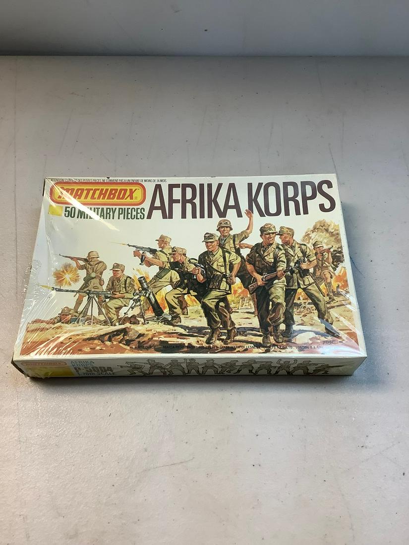 Sealed Matchbox Afrika Korps 50 Military Pieces: Sealed Matchbox Afrika Korps 50 Military Pieces
