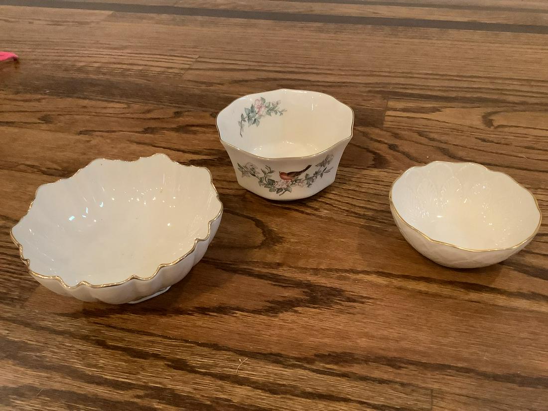 Lot of Lenox: 3 candy dishes