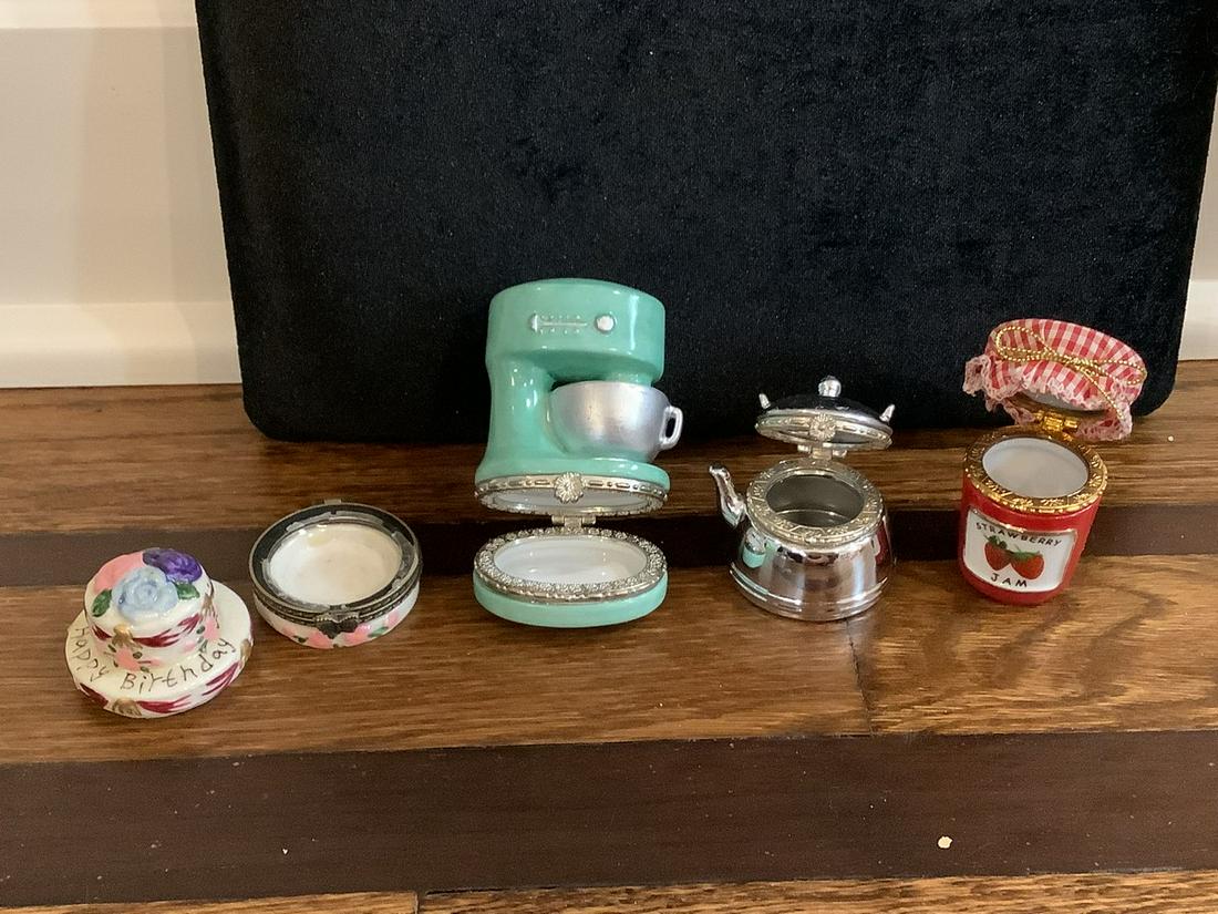 set of 4, Miniature Trinket Box Cooking Club (1 of 1)