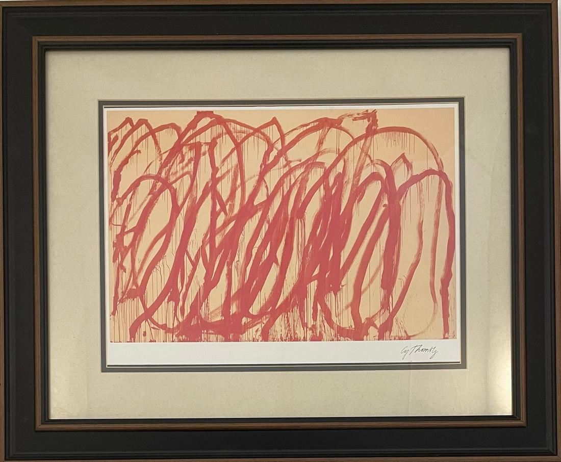 Cy Twombly - Stamped Signature - Offset Lithograph (1 of 5)