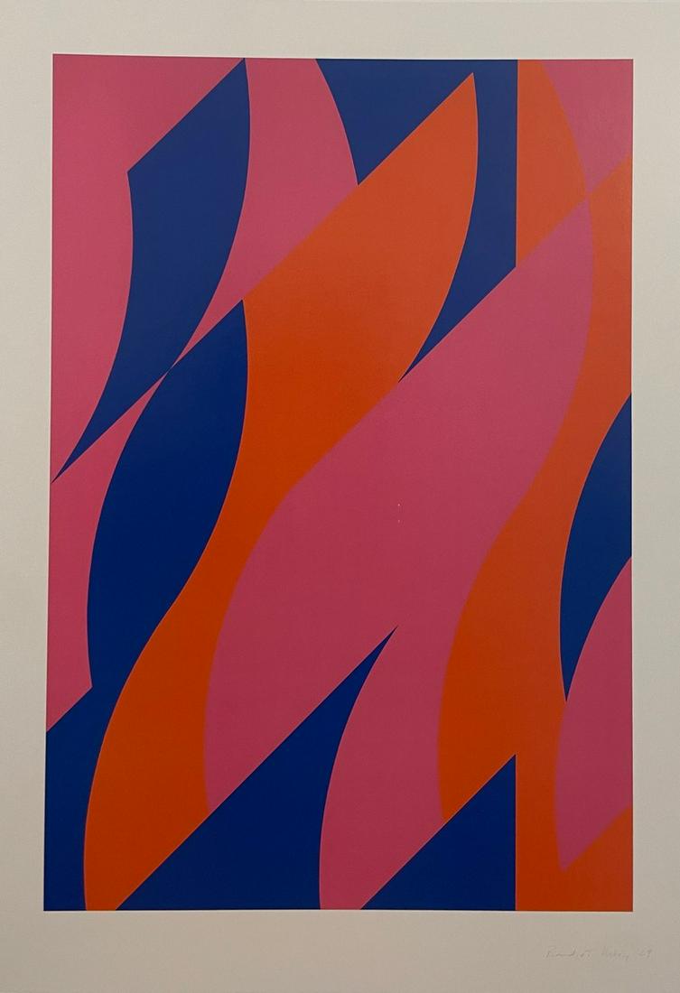 Bridget Riley - Large Fragment 2, 2009 - Plate Signed (1 of 1)