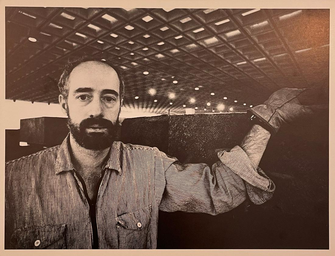 Hans Namuth - Robert Morris, 1970: HANS NAMUTH (1915-1990) Robert Morris, New York City, 1970 Print in Colors 10" x 13" Hans Namuth was a German-born American photographer known for his portraits of famous artists such as Jackson Pollo