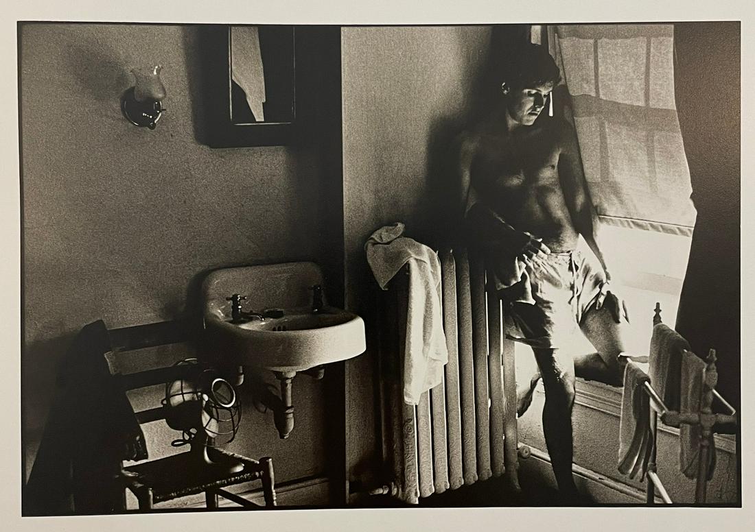 Ken Haak - Male Nude, 1979: KEN HAAK (1923-1991) Male Nude, 1979 Print in Colors 5 3/4" x 8 1/4" Ken Haak was a celebrated fashion photographer. A native of Glendale, California, Haak attended the Art Center School in Los Angele