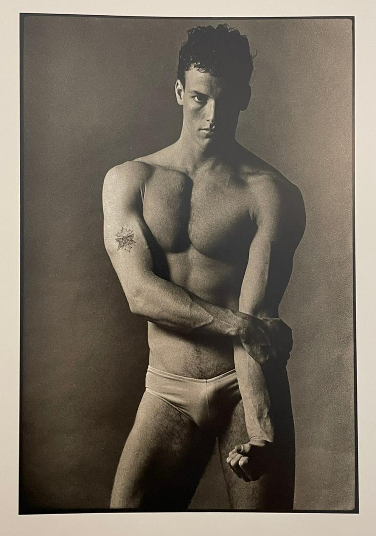 Ken Haak - Male Nude, 1984: KEN HAAK (1923-1991) Male Nude, 1984 Print in Colors 6 1/2" x 9 3/4" Ken Haak was a celebrated fashion photographer. A native of Glendale, California, Haak attended the Art Center School in Los Angele
