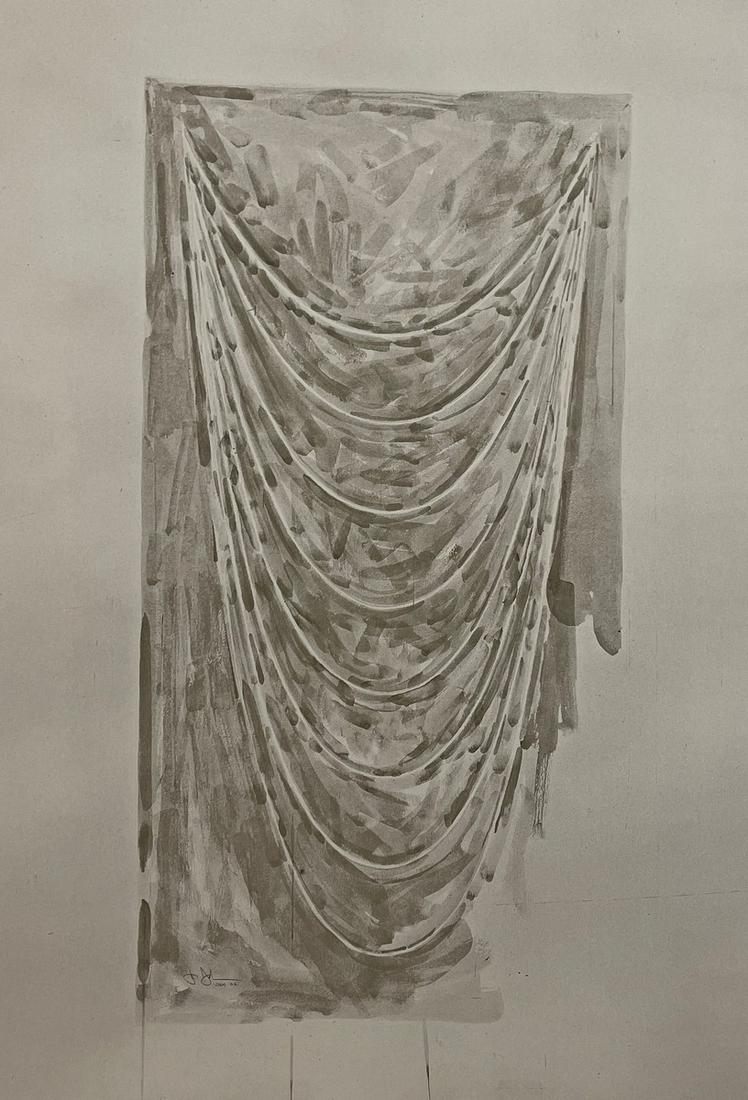 Jasper Johns - Untitled, 2002: JASPER JOHNS (B. 1930) Untitled, 2002 Print in Colors 6 3/4" x 9 3/4" Jasper Johns is an iconic American artist who came to define the period between Abstract Expressionism and Pop Art. In Flag (1954�