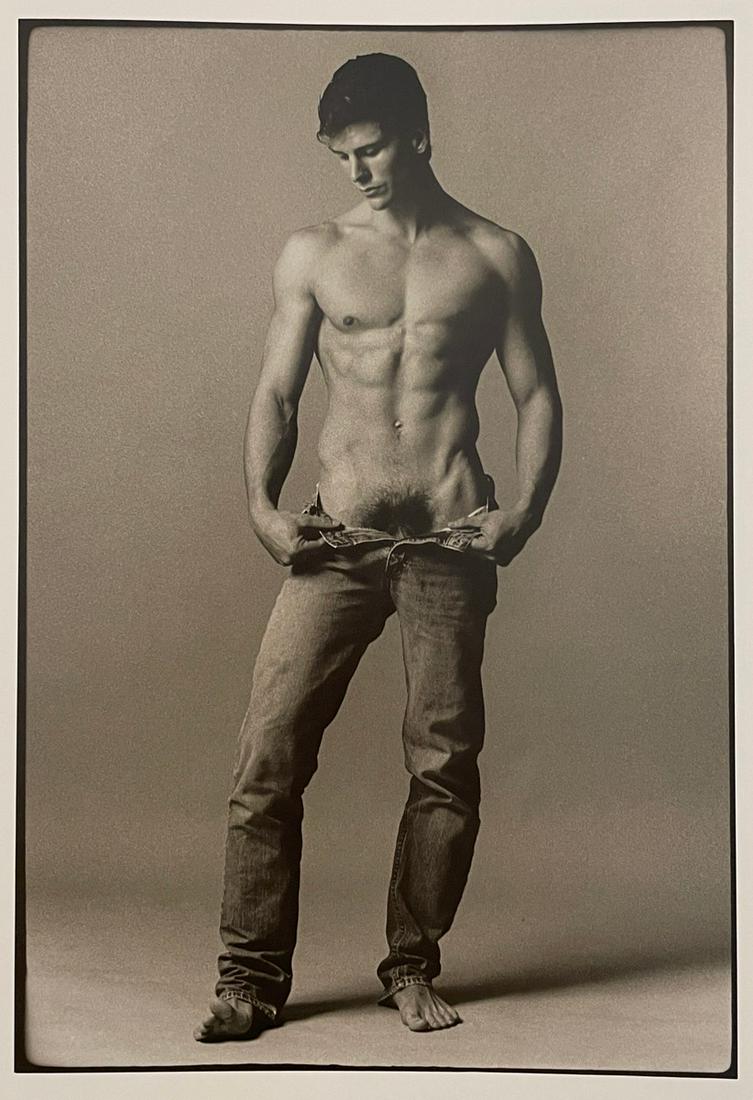 Ken Haak - Male Nude, 1985: KEN HAAK (1923-1991) Male Nude, 1985 Print in Colors 6 1/2" x 9 3/4" Ken Haak was a celebrated fashion photographer. A native of Glendale, California, Haak attended the Art Center School in Los Angele