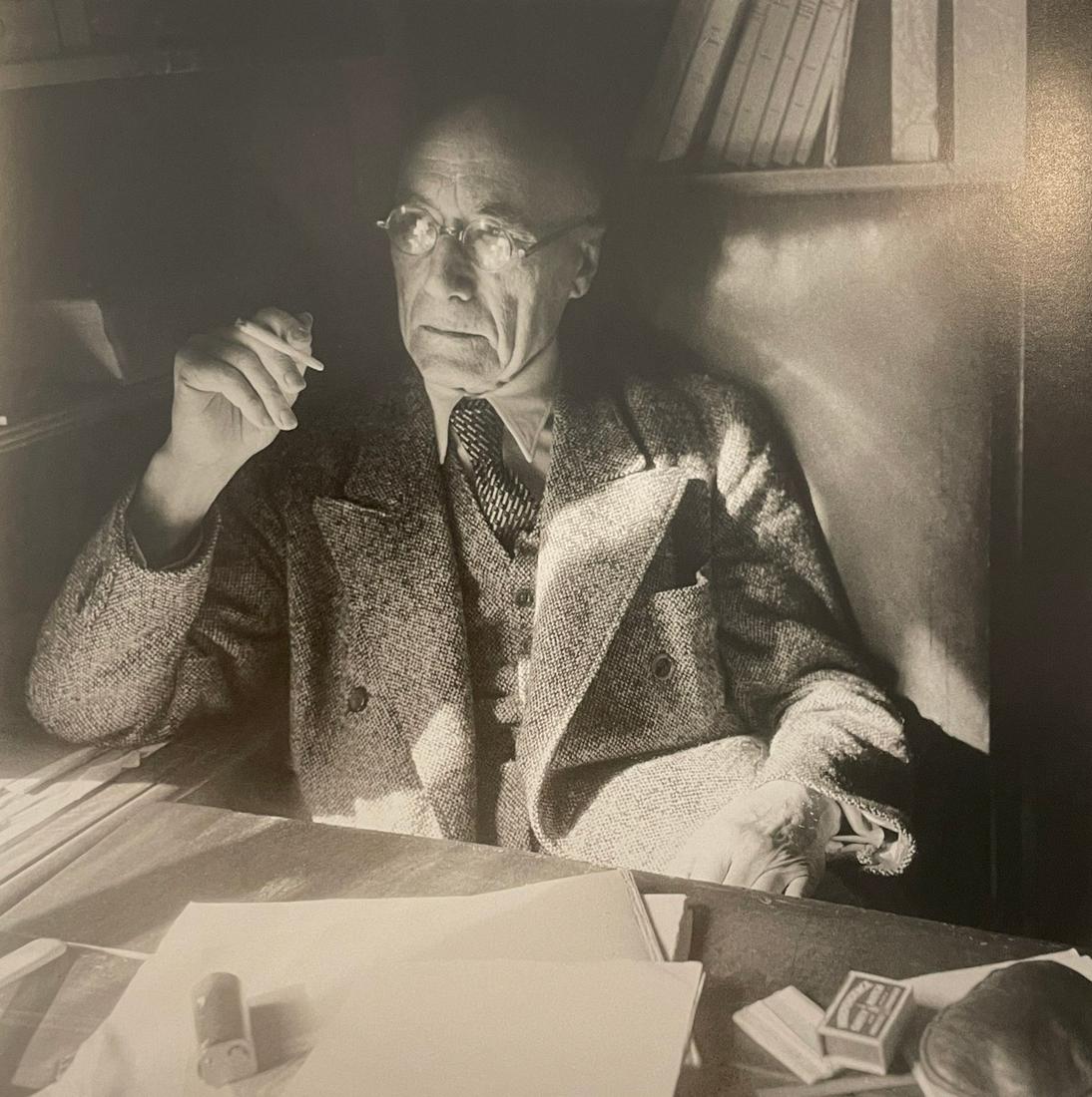 Cecil Beaton - Andre Gide, Paris: CECIL BEATON (1904-1980) Andre Gide, Paris Print in Colors 10 1/4" x 10 1/2" Cecil Beaton was a British photographer and designer best known for his elegant photographs of high society. Working within