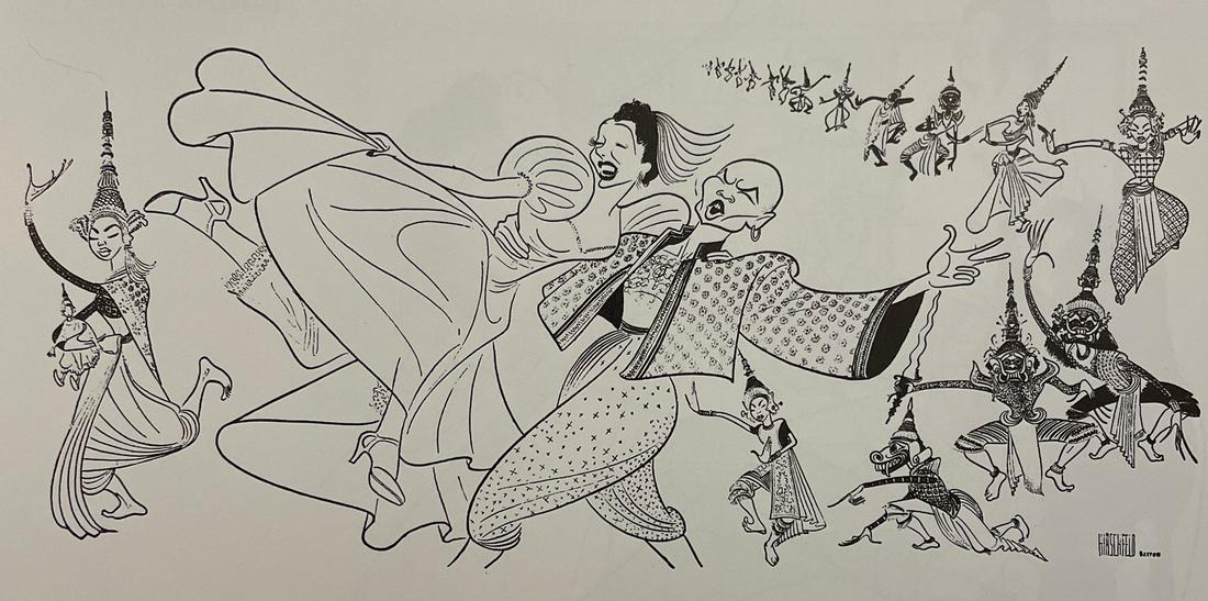 Al Hirschfeld - Anna and the King of Siam, 1951 (1 of 1)