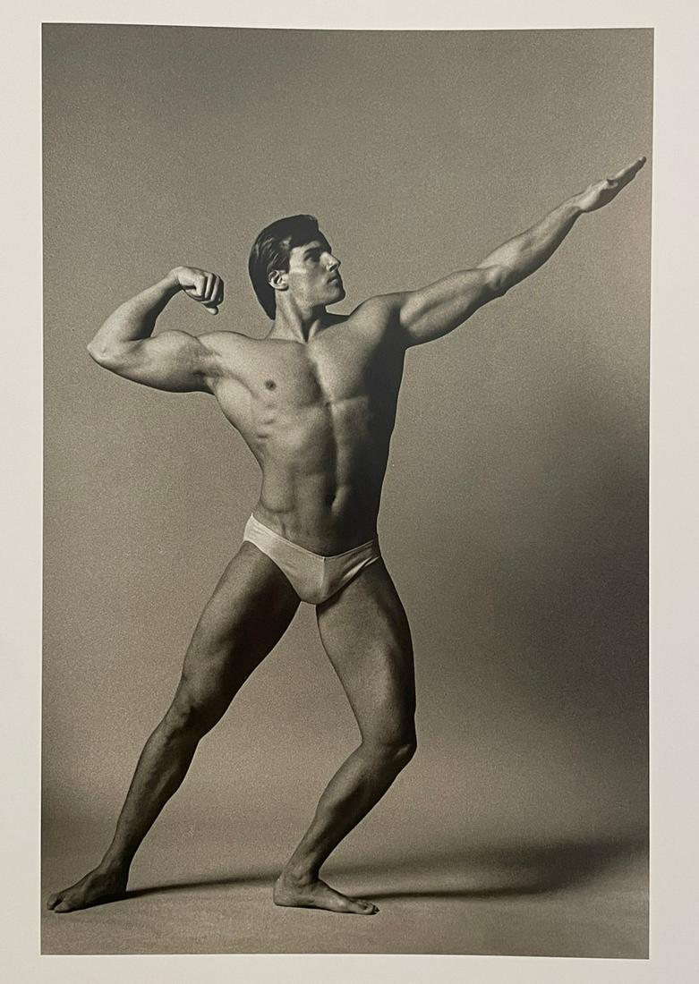Ken Haak - Male Nude, 1986: KEN HAAK (1923-1991) Male Nude, 1986 Print in Colors 6 3/4" x 10 1/4" Ken Haak was a celebrated fashion photographer. A native of Glendale, California, Haak attended the Art Center School in Los Angel