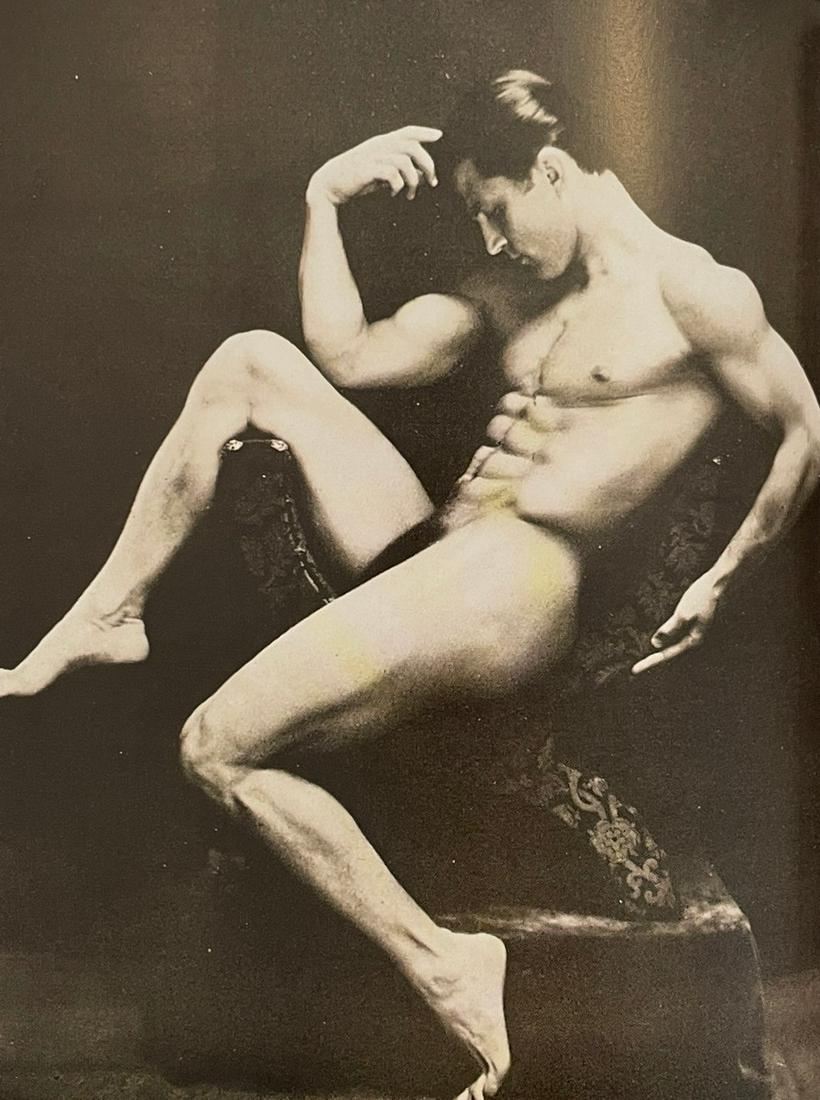 Male Nude - Edwin F. Townsend, 1930 - Print in Colors: EDWIN F. TOWNSEND Tony Sansone, 1930 Print in Colors 4 1/2" x 6"