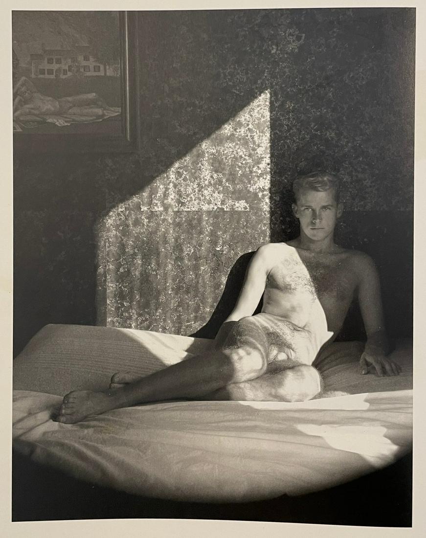 George Platt Lynes - Carlos McLendon, 1947: GEORGE PLATT LYNES (1907-1955) Carlos McLendon, 1947 Print in Colors 6 1/4" x 8" George Platt Lynes was an American fashion photographer. His grayscale work is characterized by its sexual and homoerot