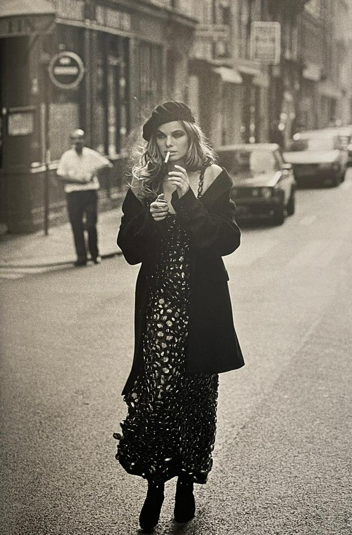 Peter Lindbergh - Cordula Reyer, 1989: PETER LINDBERGH (1944-2019) Cordula Reyer, Paris, 1989 Print in Colors, Printed in the 2010s 9 1/4" x 13 1/4" Peter Lindbergh was a photographer and video director credited with ushering in a new era