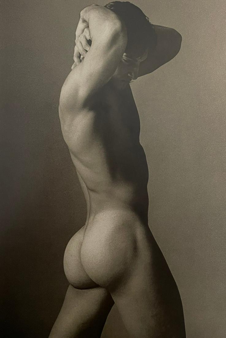 Ken Haak - Male Nude, 1984: KEN HAAK (1923-1991) Male Nude, 1984 Print in Colors 7 1/2" x 11" Ken Haak was a celebrated fashion photographer. A native of Glendale, California, Haak attended the Art Center School in Los Angeles, 