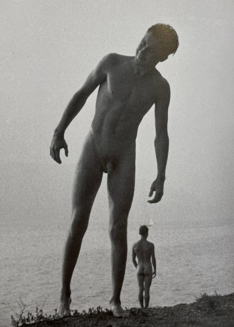 Male Nude - George Daniell, 1934 - Print in Colors: GEORGE DANIELL Male Nude, 1934 Print in Colors 4 1/2" x 6 1/2"