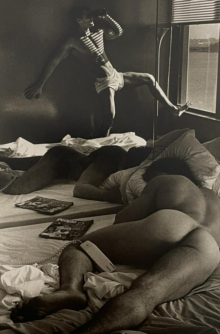 Ken Haak - Male Nude, 1983: KEN HAAK (1923-1991) Male Nude, 1983 Print in Colors 5 1/2" x 8" Ken Haak was a celebrated fashion photographer. A native of Glendale, California, Haak attended the Art Center School in Los Angeles, w