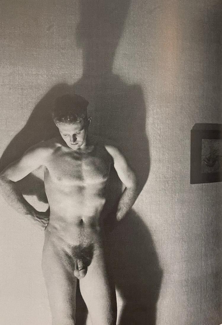 Male Nude - Minor White, 1940 - Print in Colors: MINOR WHITE Male Nude, 1940 Print in Colors 4 1/2" x 6 1/2"
