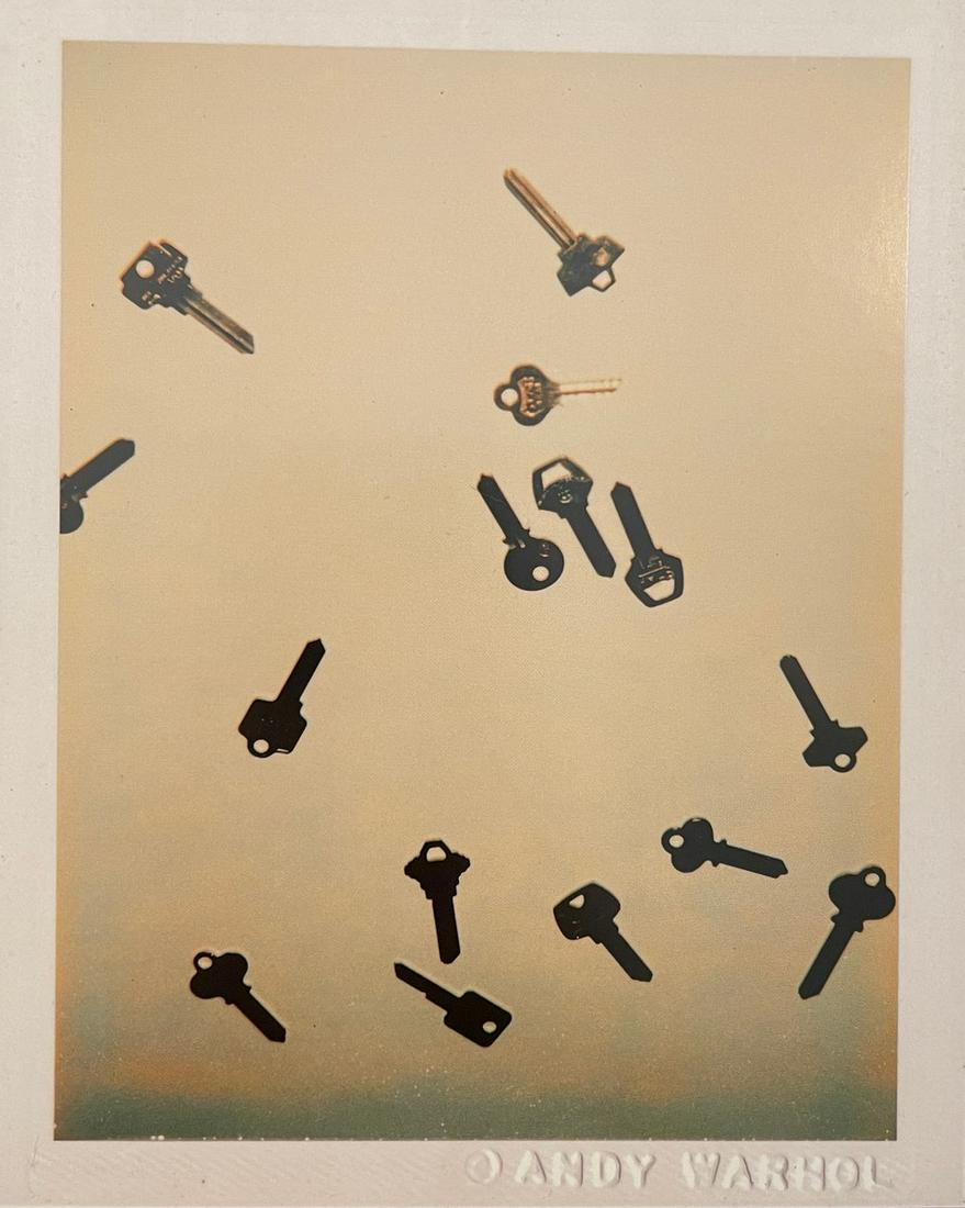 Andy Warhol - Keys, 1980: ANDY WARHOL (1928-1987) Keys, 1980 Polaroid Print 6 1/4" x 7 1/4" Andy Warhol was a leading figure in the Pop Art movement. Like his contemporaries Roy Lichtenstein and Robert Rauschenberg, Warhol res
