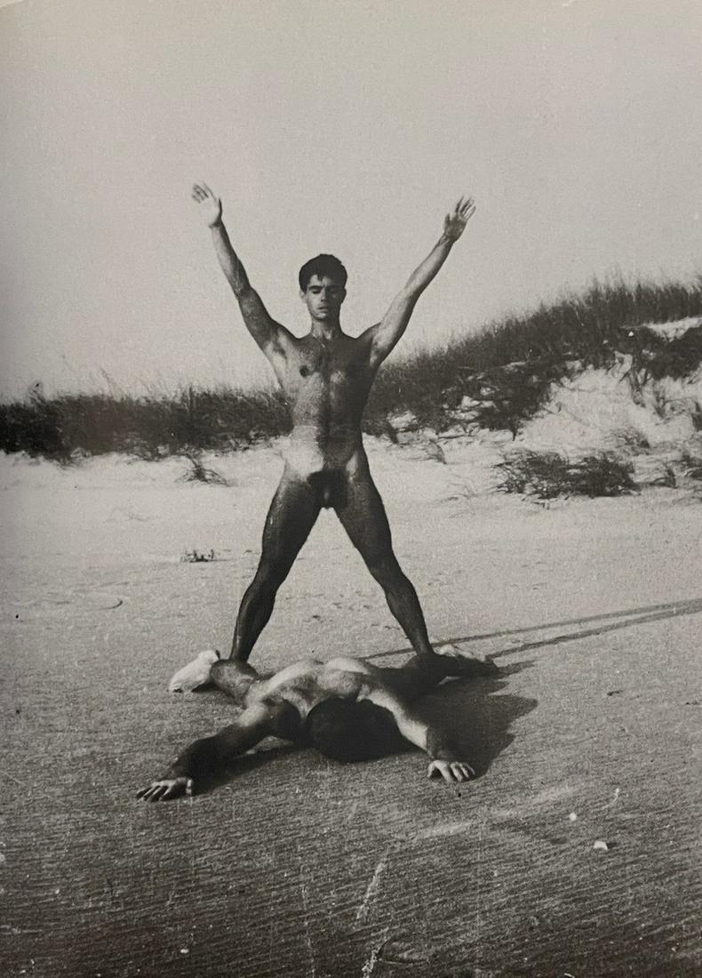 Male Nude - Pajama, 1942 - Print in Colors: PAJAMA Jose Martinez and Paul Cadmus, 1942 Print in Colors 4 1/2" x 6 1/2"