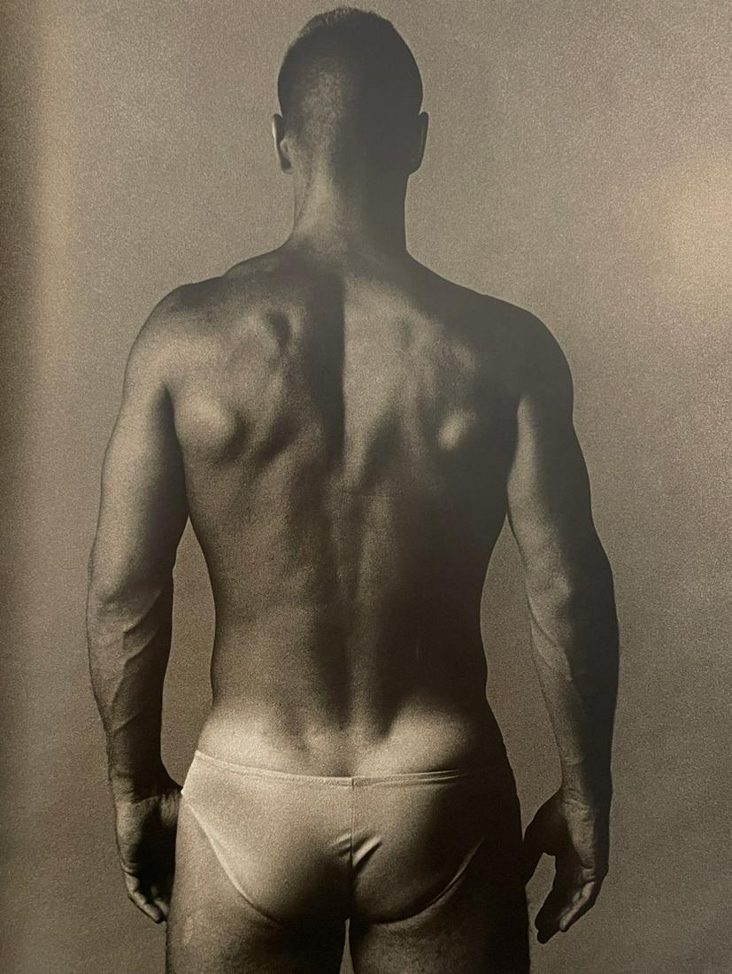 Ken Haak - Male Nude, 1985: KEN HAAK (1923-1991) Male Nude, 1985 Print in Colors 10 1/4" x 13 1/4" Ken Haak was a celebrated fashion photographer. A native of Glendale, California, Haak attended the Art Center School in Los Ange