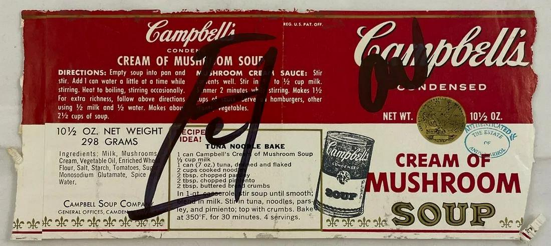 Andy Warhol - Campbell Soup - Signed w/Drawing (1 of 3)