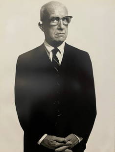 Richard Avedon - R. Buckminster Fuller, 1969: RICHARD AVEDON (1923-2004) R. Buckminster Fuller, Architect, 1969 Print in Colors 9 3/4" x 12 1/4" Richard Avedon was an influential American fashion and fine art photographer. His iconic portraits of