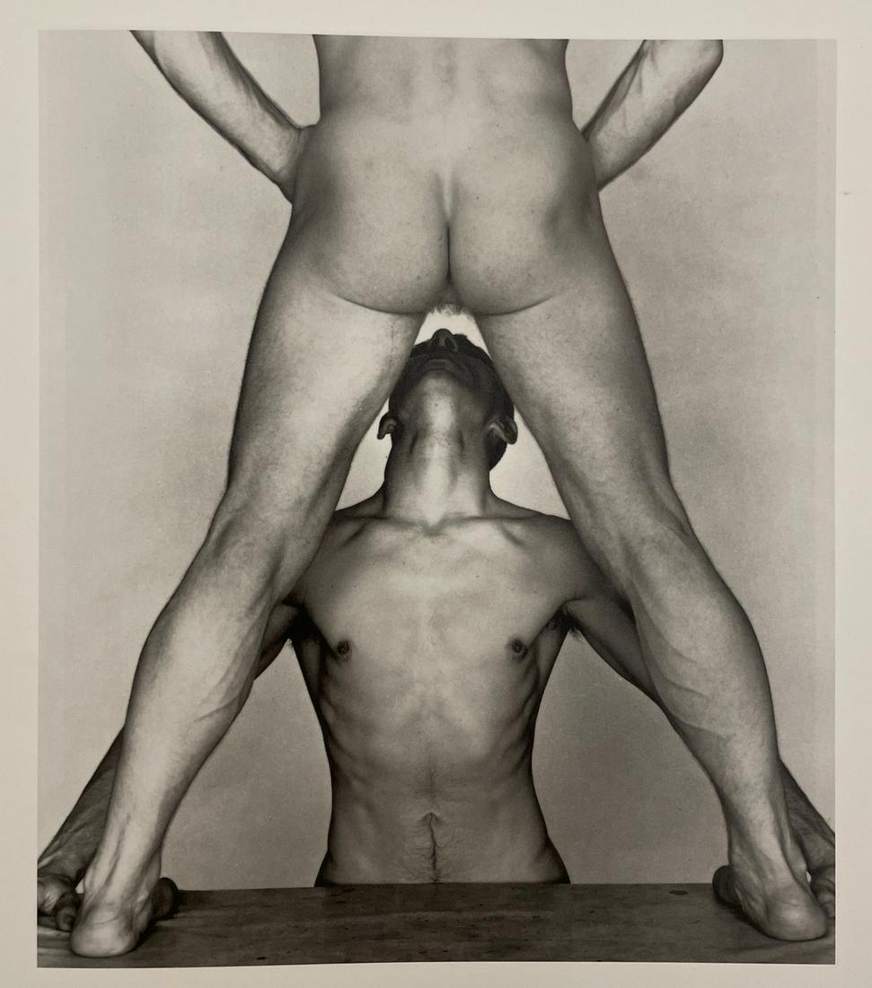 George Platt Lynes - Mel Fillini and Ted Starkowski, 1954: GEORGE PLATT LYNES (1907-1955) Mel Fillini and Ted Starkowski, 1954 Print in Colors 6 3/4" x 8" George Platt Lynes was an American fashion photographer. His grayscale work is characterized by its sexu