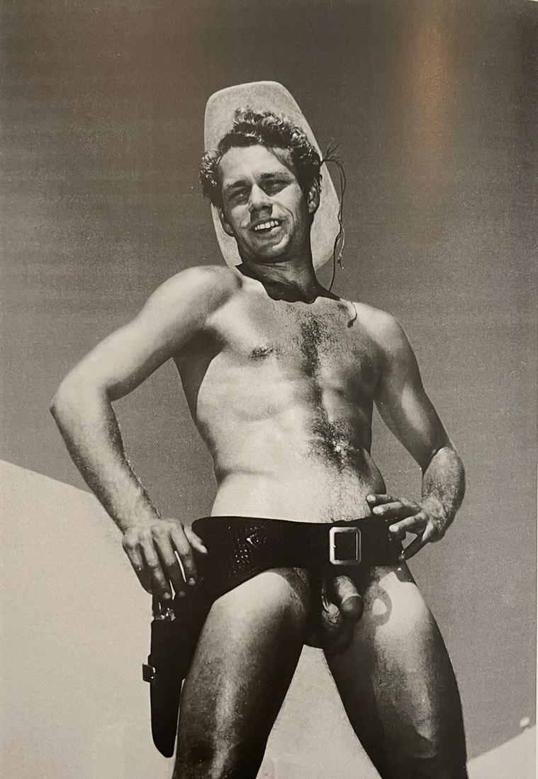 Male Nude - Bob Mizer, 1955 - Print in Colors: BOB MIZER Male Nude, 1955 Print in Colors 4 1/2" x 6 1/2"