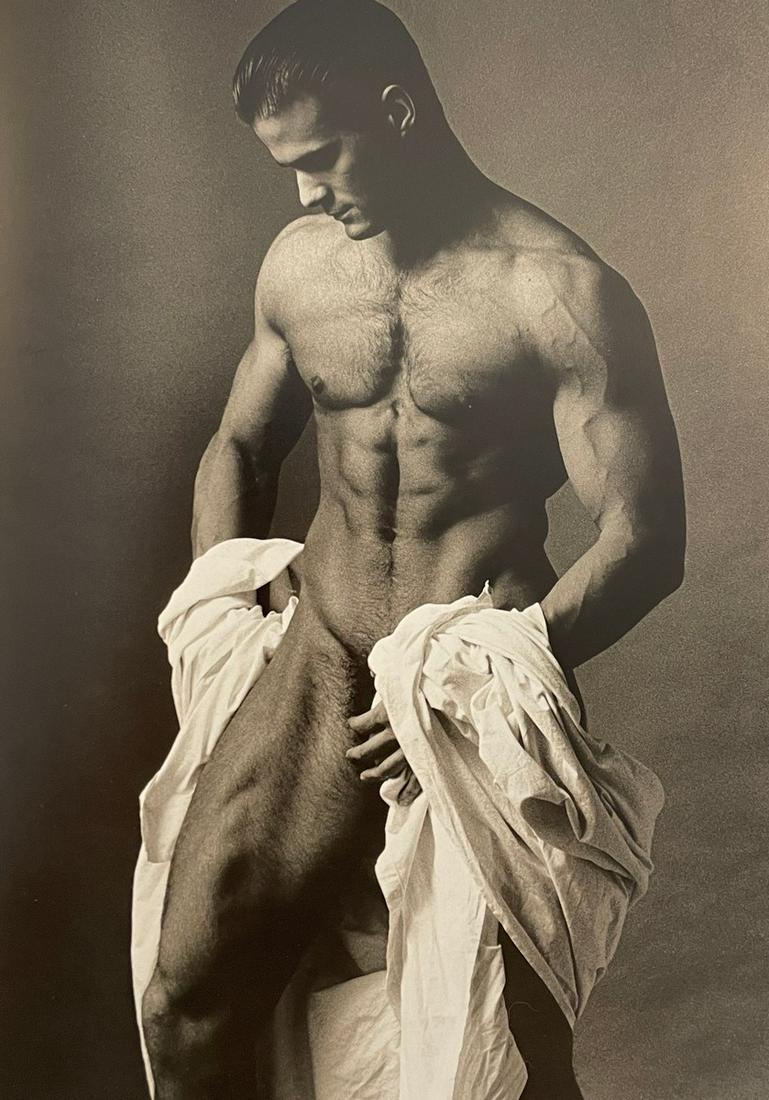 Ken Haak - Male Nude, 1985: KEN HAAK (1923-1991) Male Nude, 1985 Print in Colors 8" x 11" Ken Haak was a celebrated fashion photographer. A native of Glendale, California, Haak attended the Art Center School in Los Angeles, wher
