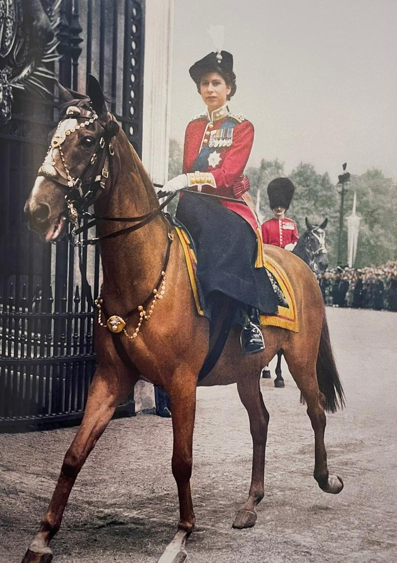 Queen Elizabeth II - As a Princess, 1948: QUEEN ELIZABETH II (1926-2022) Photographed by Cecil Beaton as a Princess, 1948 Print in Colors 9 3/4" x 13 1/4" Elizabeth II, in full Elizabeth Alexandra Mary, officially Elizabeth II, by the Grace o