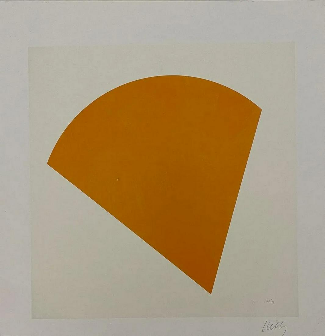 Ellsworth Kelly - Untitled, Orange Hand Signed (1 of 3)