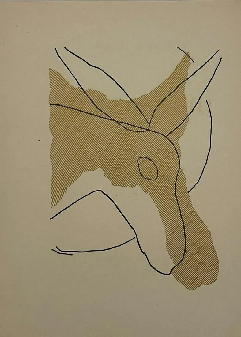 Henri Laurens - Woodcut: HENRI LAURENS (1885-1954) Untitled, Woodcut 8" x 10 3/4"