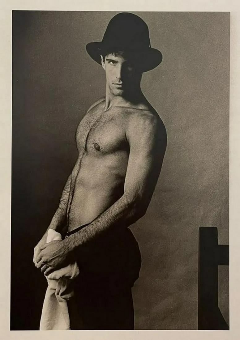 Ken Haak - Male Nude: KEN HAAK (1923-1991) Male Nude, Untitled Print in Colors 6 3/4" x 9 1/2"